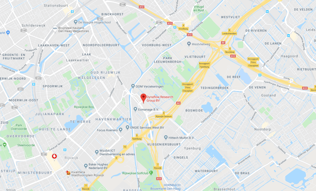 Map showing the location of DRG office Rijswijk