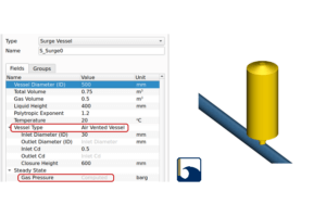 The latest BOSfluids release brings improved and extended Surge Vessel, Tank and Orifice element types. The Surge Vessel element has been extended with support for modeling vented air vessels.