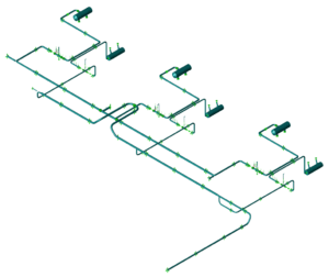 Piping connected to hydrogen compressor