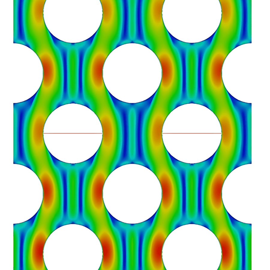 salt flow, tube heat exchanger