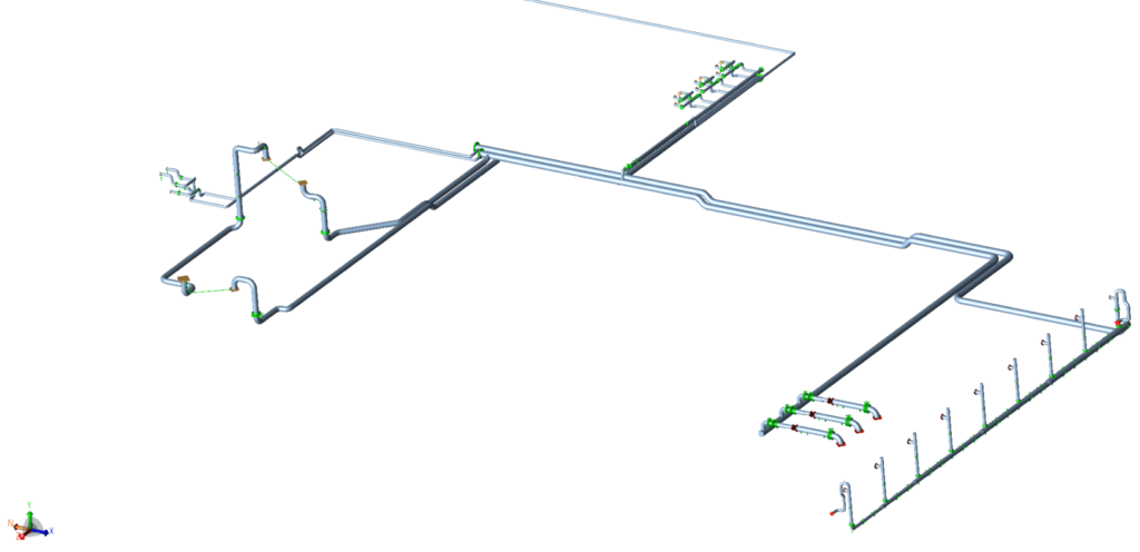 caesar II stress model, surge analysis, cooling water system, ammonia plant