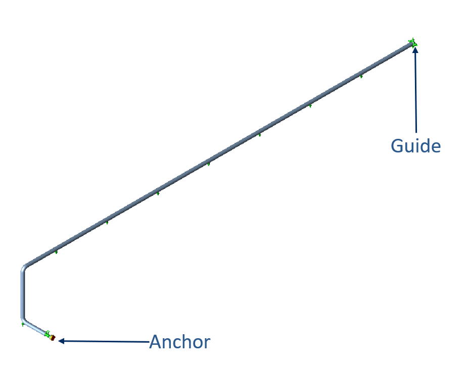 thermal bowing in CAESAR II - sample line