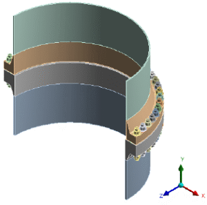 ANSYS flange model