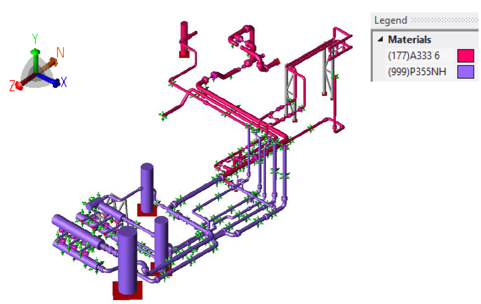 Stress Assessment of the Q8 Terminal Compressor Station