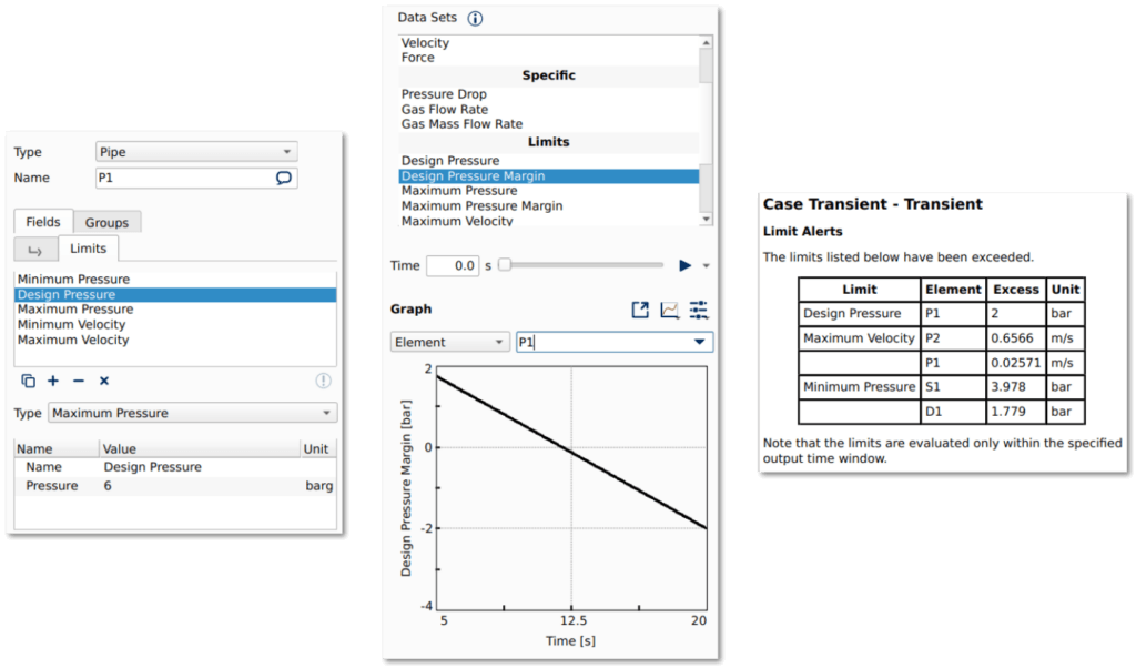 BOSfluids 8.1 - Specifying limits