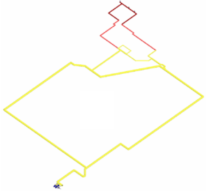 The report concludes that the results for the transient cases stay within the allowable figures for the applicable piping if valve closure rates are limited and simultaneous hydrant closures are avoided. It recommends that the closure of the open hydrants be distributed over a time interval and that the interval between closures be prevented from dropping below 0.5 seconds. As an alternative, the closure time of each hydrant could be stretched beyond 1 second per inch of line size. Both closure analyses used the same rate of 1 second per inch for each hydrant. Simultaneous closure over 3 seconds exceeded the allowable. Closure at 0.5 second intervals over 8.5 seconds gave 20.3 barg. Both peaks were assessed against the 26.6 barg occasional-load allowable.