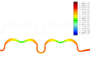 Pro-Mechanica von Mises stress plot